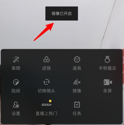 抖音直播伴侣怎么调整镜像?
