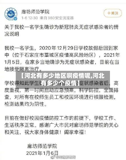 【河北有多少地区啊疫情呢,河北有多少个疫情】