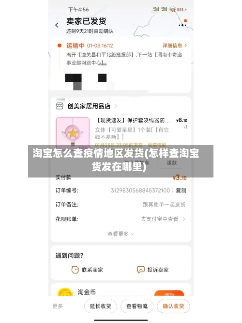 淘宝怎么查疫情地区发货(怎样查淘宝货发在哪里)