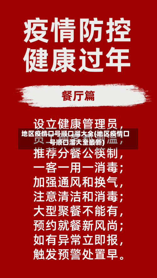 地区疫情口号顺口溜大全(地区疫情口号顺口溜大全最新)