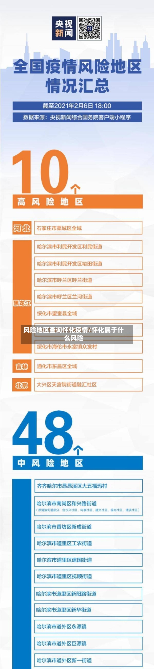 风险地区查询怀化疫情/怀化属于什么风险
